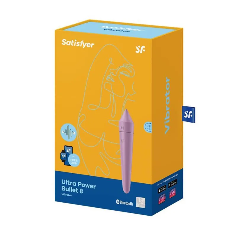 SATISFYER ULTRA POWER BULLET 8 VIBRADOR LILA 1UN