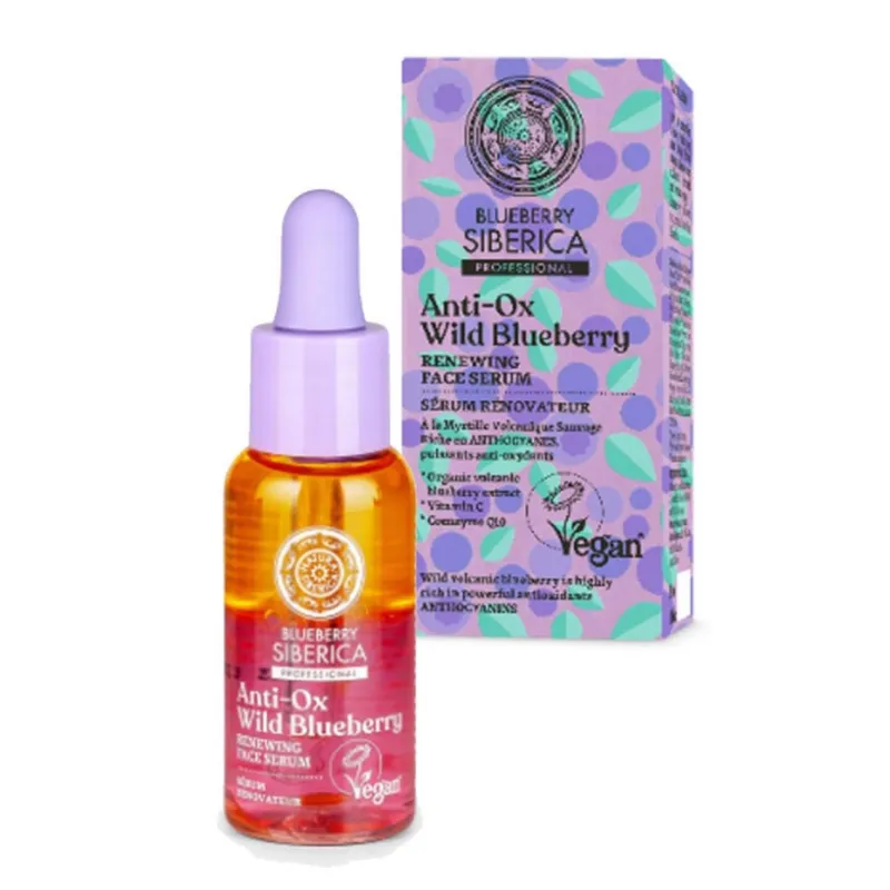 NATURA SIBERICA BLUEBERRY ANTI-OX SERUM FACIAL WILD BLUEBERRY 30ML