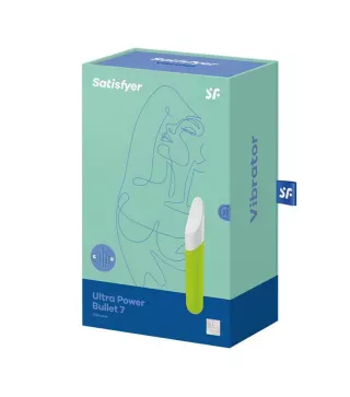 SATISFYER ULTRA POWER BULLET 7 VIBRADOR VERDE 1UN