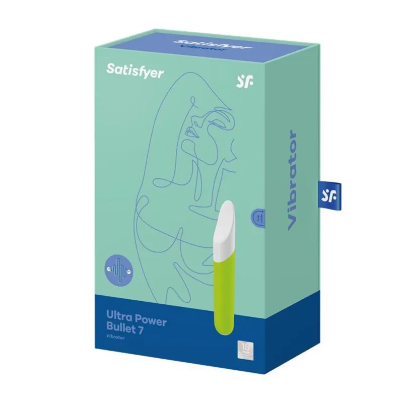 SATISFYER ULTRA POWER BULLET 7 VIBRADOR VERDE 1UN SATISFYER ULTRA POWER BULLET 7 VIBRADOR VERDE 1UN