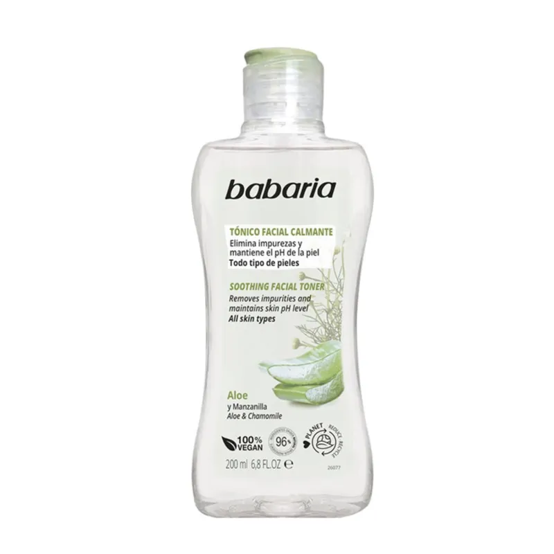 BABARIA ALOE Y MANZANILLA TONICO FACIAL 200ML