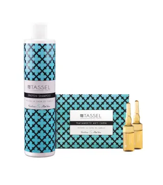 TASSEL ANTI-CAIDA CHAMPU 400ML + TRATAMIENTO 12 AMPOLLAS