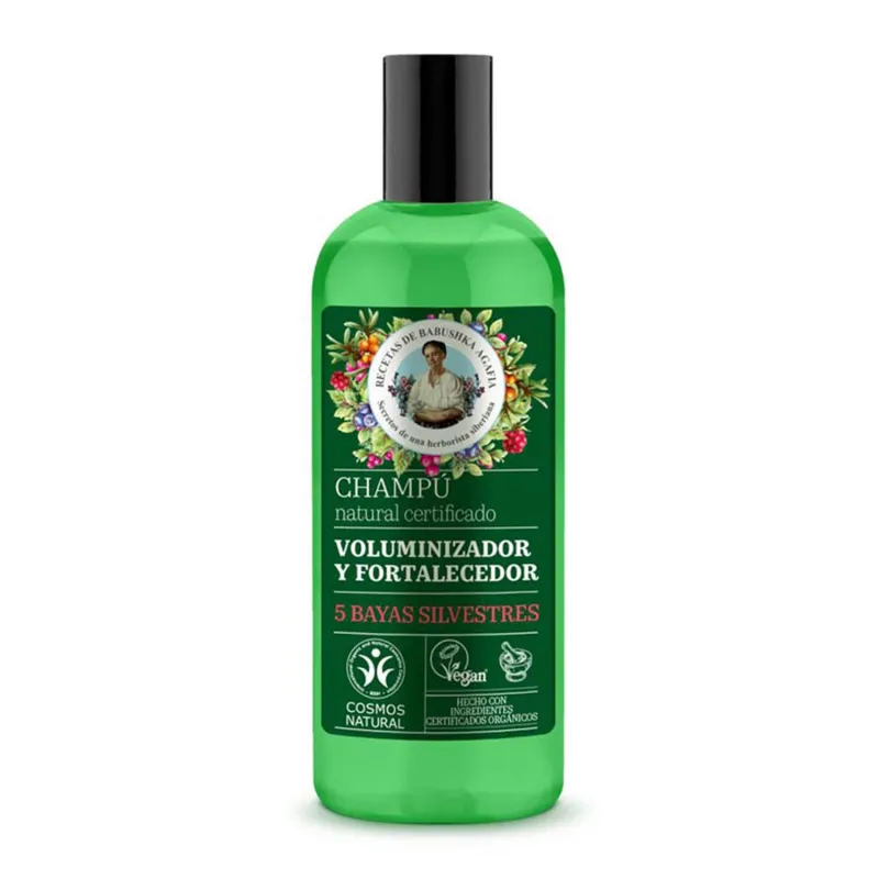 GREEN AGAFIA 5 BAYAS SILVESTRES CHAMPU VOLUMINIZADOR NATURAL 260ML