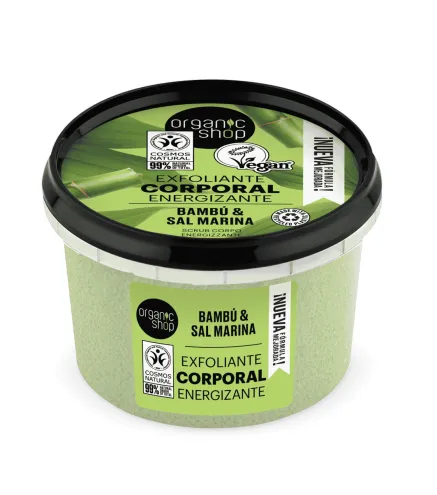 ORGANIC SHOP BAMBU EXFOLIANTE EXFOLIANTE CORPORAL BAMBU TROPICAL 1UN