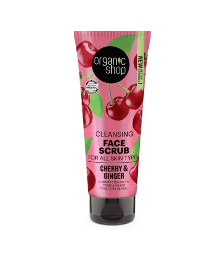 ORGANIC SHOP CLEANSING EXFOLIANTE FACIAL CEREZAS 75ML