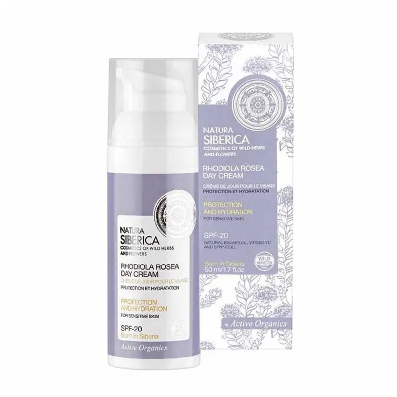 NATURA SIBERICA PROTECCION E HIDRATACION CREMA DE DIA PIEL SENSIBLE 50ML