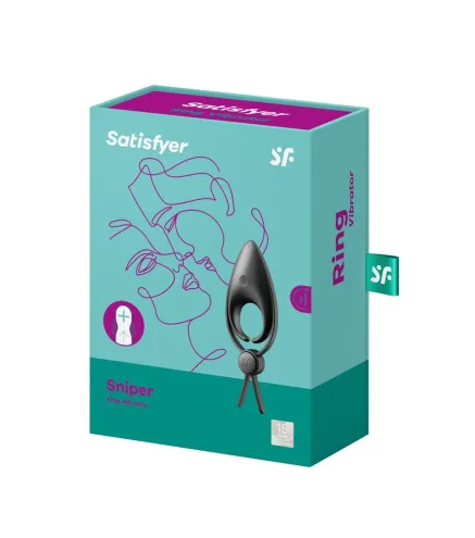 SATISFYER SNIPPER RING VIBRADOR NEGRO NEGRO 1UN