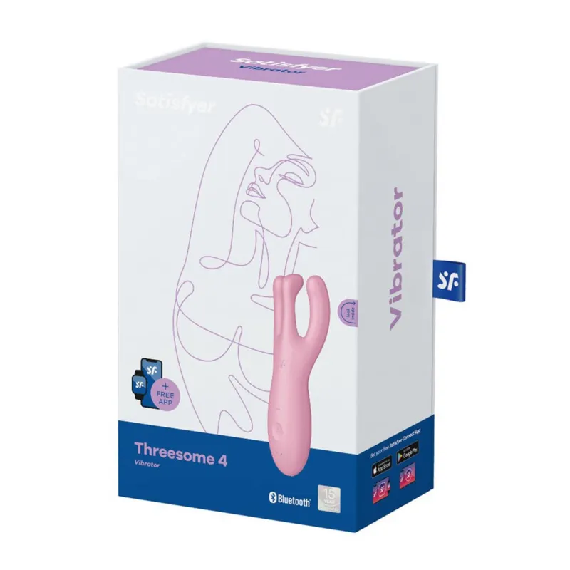 SATISFYER THREESOME 4 VIBRADOR ROSA 1UN SATISFYER THREESOME 4 VIBRADOR ROSA 1UN
