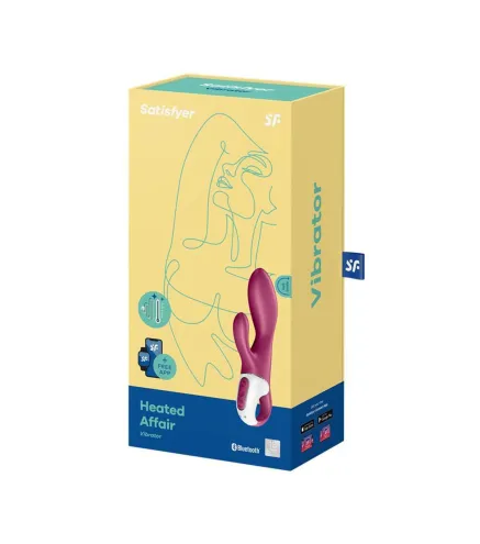 SATISFYER HEATED AFFAIR VIBRADOR EFECTO CALOR CON APP 1UN