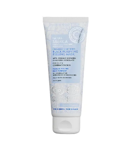 NATURA SIBERICA BLACK PURIFYING PEELING MASK PIEL GRASA 75ML