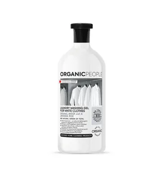 ORGANIC PEOPLE WHITE CLOTHES ORGANIC WATER LILY JAPANESE RICE LAUNDRY WASHING-GEL 200ML