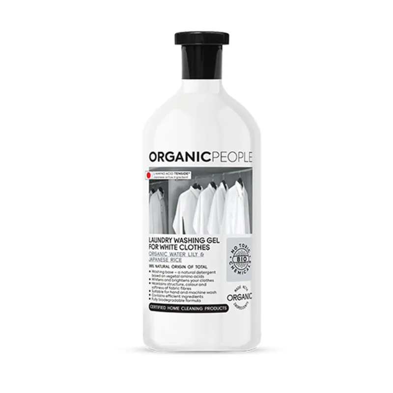 ORGANIC PEOPLE WHITE CLOTHES ORGANIC WATER LILY JAPANESE RICE LAUNDRY WASHING-GEL 200ML ORGANIC PEOPLE WHITE CLOTHES ORGANIC WATER LILY JAPANESE RICE LAUNDRY WASHING-GEL 200ML