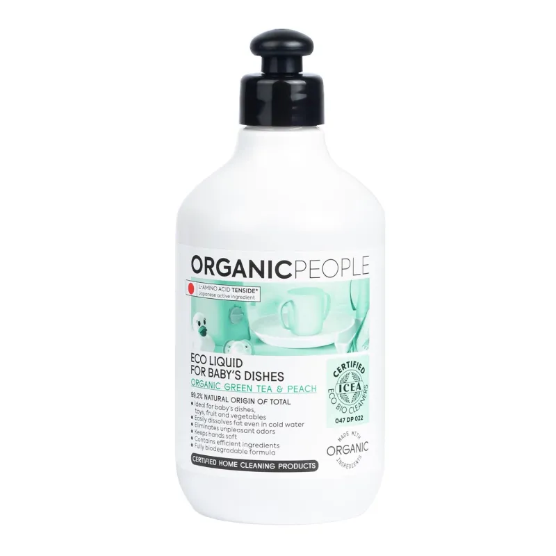 ORGANIC PEOPLE ORGANIC GREEN TEA PEACH ECO LIQUID FOR BABY'S DISHES 200ML ORGANIC PEOPLE ORGANIC GREEN TEA PEACH ECO LIQUID FOR BABY'S DISHES 200ML