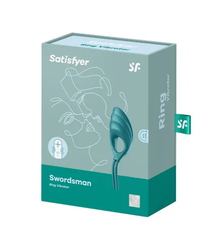 SATISFYER SWORDMANMAN ANILLO VIBRADOR VERDE 1UN