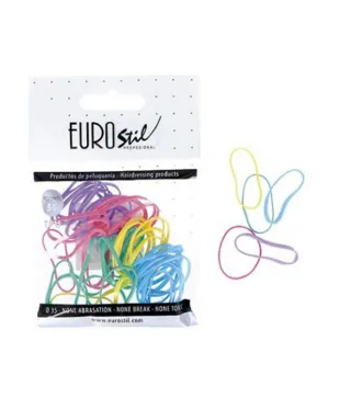 EUROSTIL CABELLO BOLSA DE GOMAS COLORES 50UN