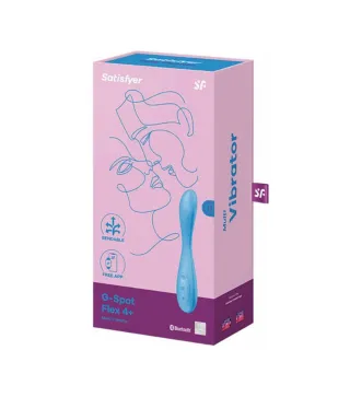 SATISFYER G-SPOT FLEX 4+ MULTI-VIBRADOR AZUL 1UN