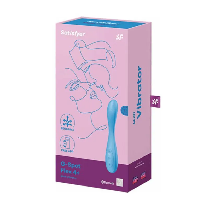 SATISFYER G-SPOT FLEX 4+ MULTI-VIBRADOR AZUL 1UN SATISFYER G-SPOT FLEX 4+ MULTI-VIBRADOR AZUL 1UN