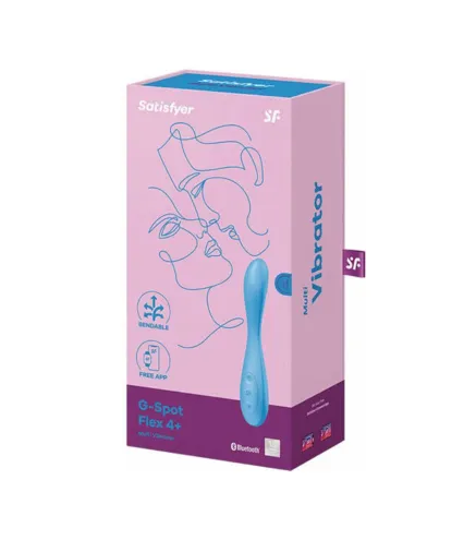 SATISFYER G-SPOT FLEX 4+ MULTI-VIBRADOR AZUL 1UN