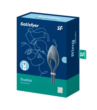 SATISFYER DUELIST ANILLO VIBRADOR AZUL OSCURO 1UN