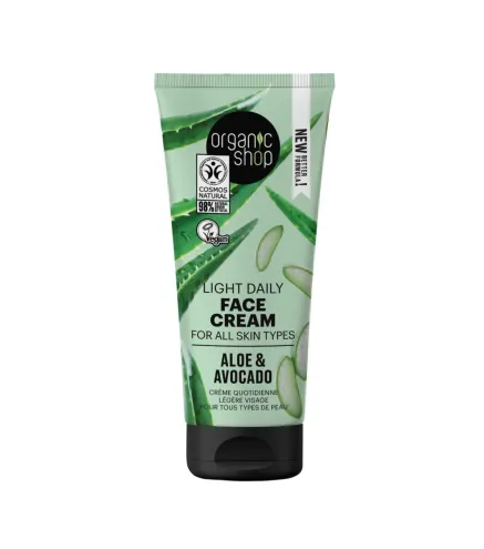 ORGANIC SHOP ALOE CREMA FACIAL DIARIA TODO TIPO DE PIELES 50ML