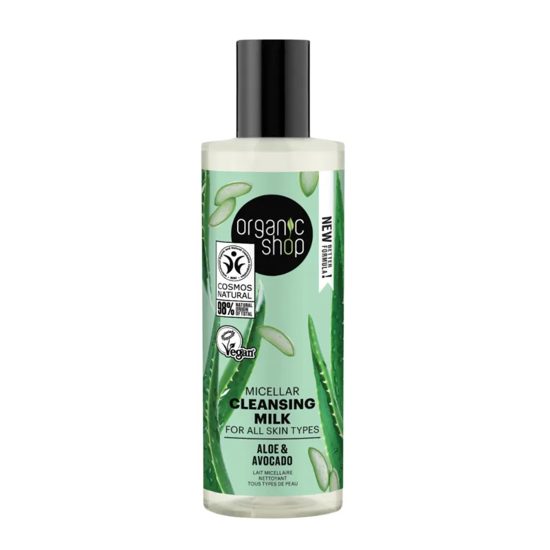 ORGANIC SHOP ALOE LECHE LIMPIADORA MICELAR 150ML ORGANIC SHOP ALOE LECHE LIMPIADORA MICELAR 150ML