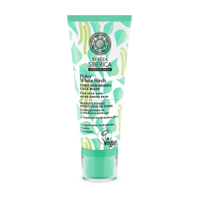 NATURA SIBERICA BEREZA POLAR WHITE BIRCH MASCARA FACIAL 100ML