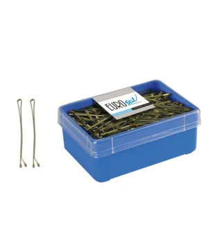 EUROSTIL CABELLO CAJA MINICLIPS BRONZE 25MM 700UN