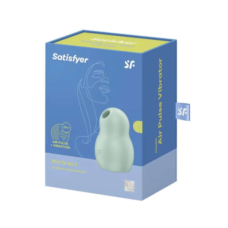 SATISFYER PRO TO GO 1 VIBRATOR DOUBLE AIR PULSE MENTA 1UN SATISFYER PRO TO GO 1 VIBRATOR DOUBLE AIR PULSE MENTA 1UN