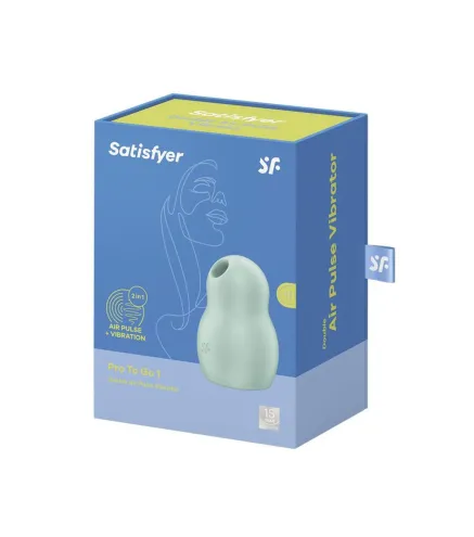 SATISFYER PRO TO GO 1 VIBRATOR DOUBLE AIR PULSE MENTA 1UN