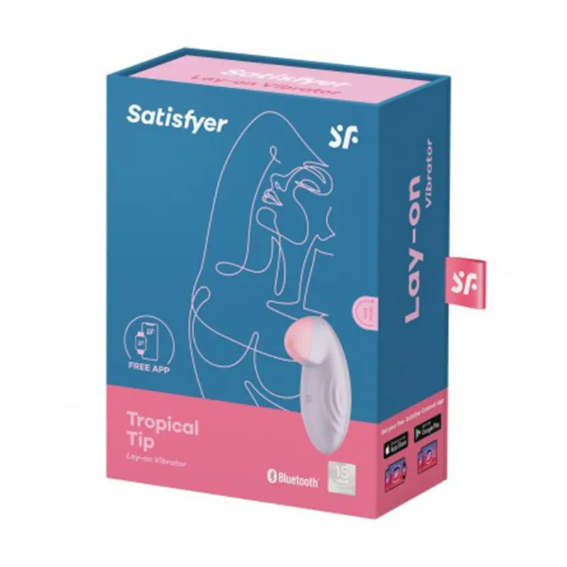 SATISFYER TROPICAL TIP VIBRADOR LAY-ON LILA BLUETOOTH 1UN SATISFYER TROPICAL TIP VIBRADOR LAY-ON LILA BLUETOOTH 1UN