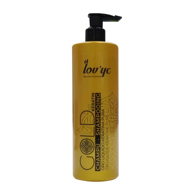 LOVYC GOLD KERATIN CHAMPU CABELLO SECO 500ML