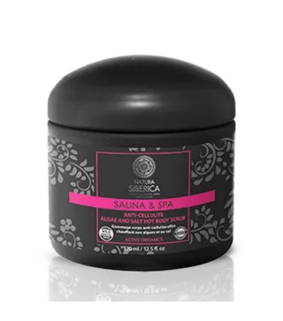 NATURA SIBERICA SAUNA & SPA EXFOLIANTE CORPORAL ANTI-CELULITICO ALGAE AND SALT 370ML