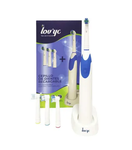 LOVYC RECARGABLE CEPILLO DE DIENTES """+4 CABEZALES""""""""" 1UN