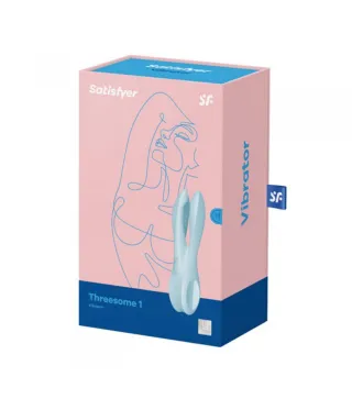 SATISFYER THREESOME 1 VIBRADOR AZUL CLARO 1UN