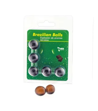 BRAZILIAN BALLS BALLS GEL INTIMO AROMA DE CHOCOLATE 1UN