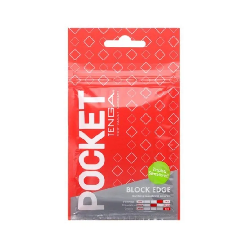 TENGA POCKET BLOCK EDGE MASTURBADOR BLOCK EDGE 1UN TENGA POCKET BLOCK EDGE MASTURBADOR BLOCK EDGE 1UN