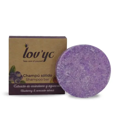 LOVYC ARANDANOS Y AGUACATE CHAMPU SOLIDO 50GR