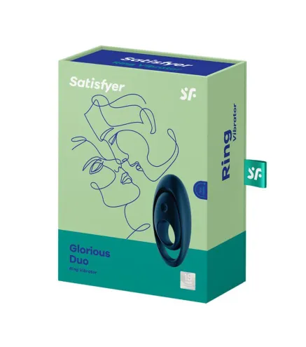 SATISFYER GLORIOUS ANILLO VIBRADOR AZUL 1UN