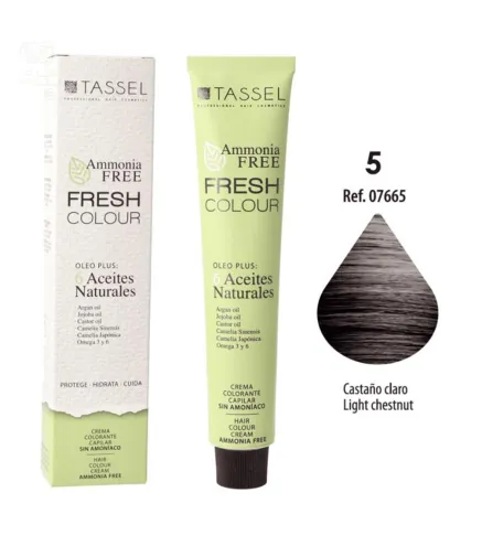 EUROSTIL FRESH COLOUR CREMA COLORANTE SIN AMONIACO CASTAÑO CLARO 1UN