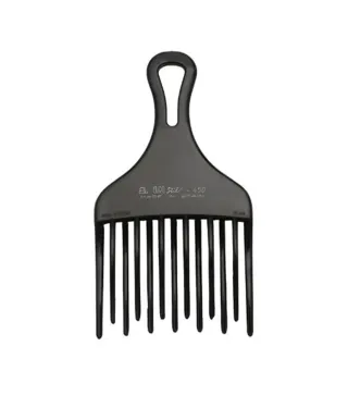 EUROSTIL EUROSTIL PEINE AHUECADOR DOBLE PUA GRANDE NEGRO NEGRO 1UN