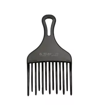 EUROSTIL EUROSTIL PEINE AHUECADOR DOBLE PUA GRANDE NEGRO NEGRO 1UN