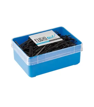 EUROSTIL ANTI-DESLIZANTE CAJA CLIPS NEGRO NEGRO 50MM 1UN