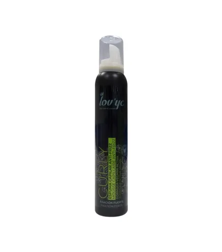 LOVYC CURLY ESPUMA CAPILAR ANTI-FRIZZ FORMULA VEGANA FIJACION FUERTE 200ML