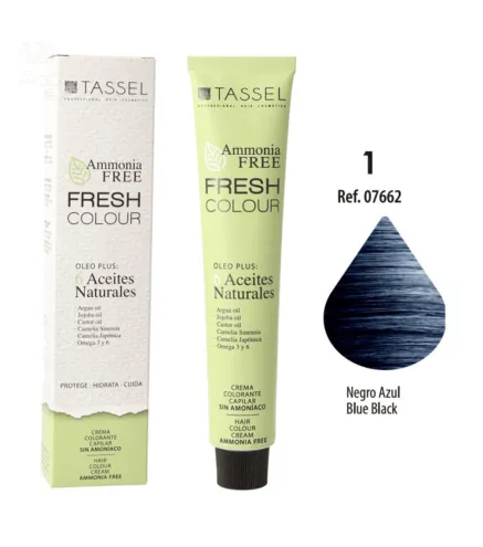 EUROSTIL FRESH COLOUR CREMA COLORANTE SIN AMONIACO NEGRO NEGRO 1UN