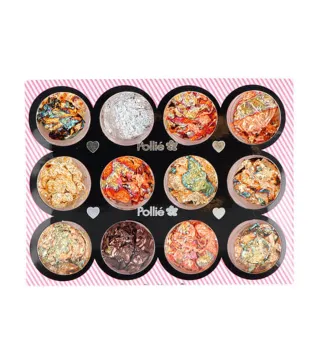 EUROSTIL PAN DE ORO NAIL ART SET 12 COLORES 1UN