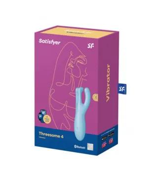 SATISFYER THREESOME 4 VIBRADOR AZUL 1UN