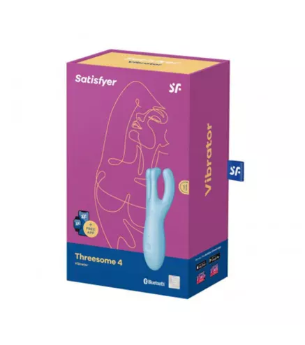 SATISFYER THREESOME 4 VIBRADOR AZUL 1UN