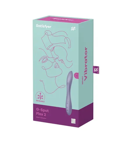 SATISFYER G-SPOT FLEX 2 MULTI-VIBRADOR VIOLETA OSCURO 1UN