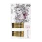 EUROSTIL CABELLO CAJA DE CLIPS DOBLE ONDA BRONZE 24UN