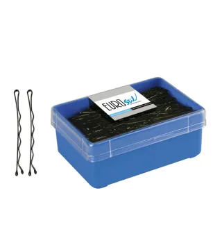 EUROSTIL CAJA CLIPS NEGROS 70MM CAJA 150UN